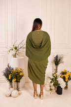 OLIVE PETAL DRESS
