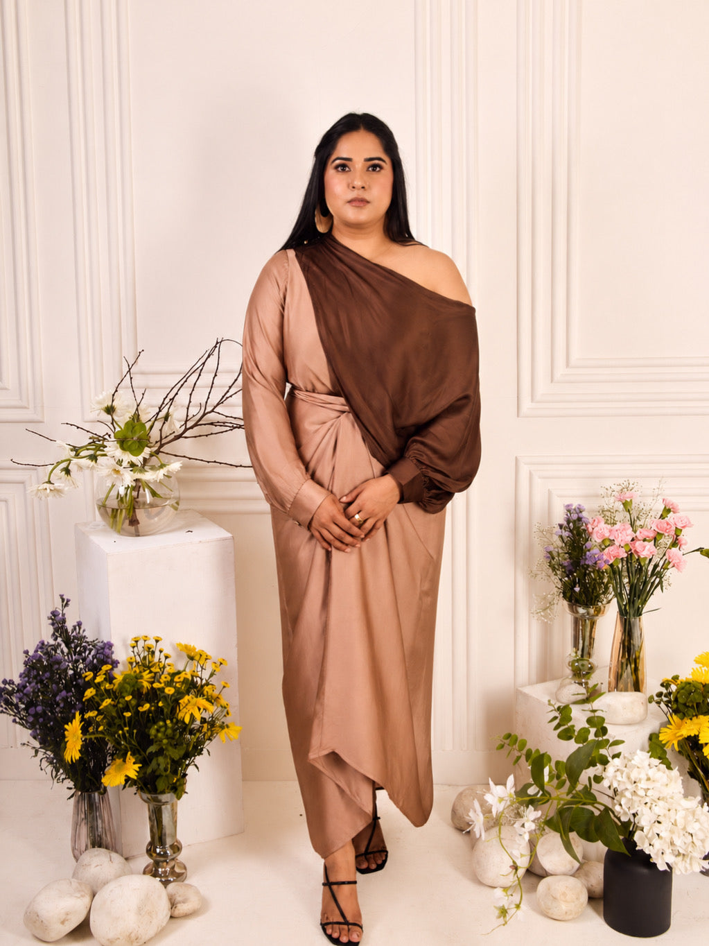 MOCHA CHOCOLATE DRAPE SET