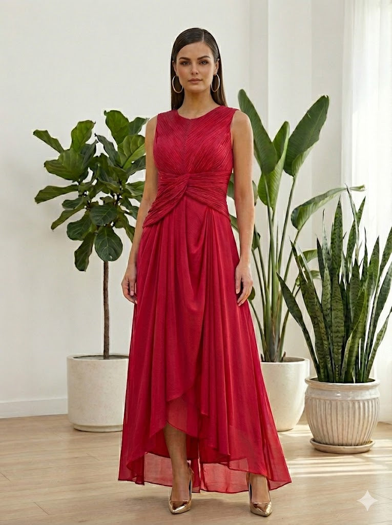 Ruby Cascade Gown